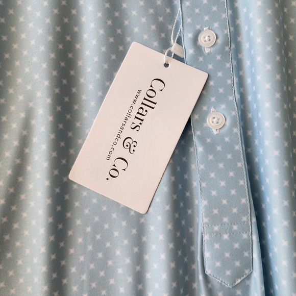 Collars & Co Polo Shirt Mens Size 3XL Featherweight Flex Seabreak Costal NEW NWT - Picture 10 of 10